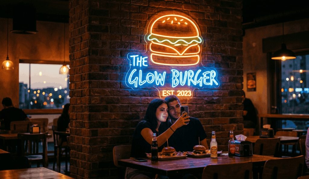 שלטי ניאון למסעדות